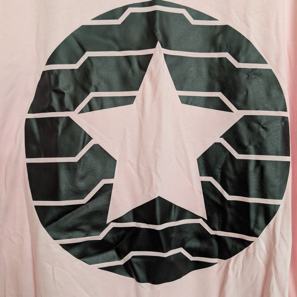 Winter Soldier Symbol Bella+Canvas Light Pink T-Shirt